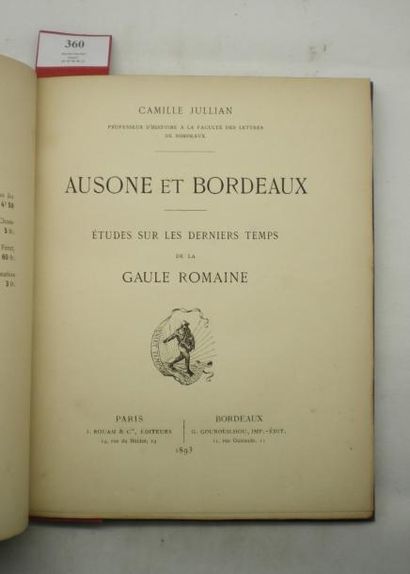 null JULLIAN (Camille Louis)

Ausone et Bordeaux. Études sur les derniers temps de...