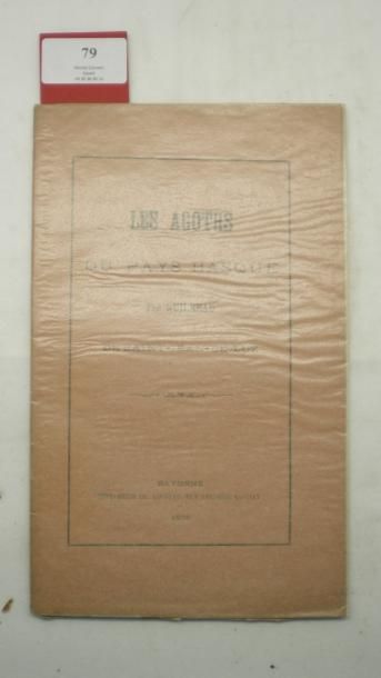 null GUILBEAU (Martin)

Les Agoths du Pays Basque. Bayonne, Imp. Lousteau, 1878.

Plaq....