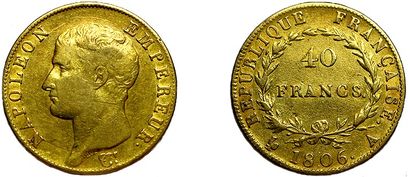 11- 40 Francs. 1806 A. Gad.1082.TB+ 350 /...