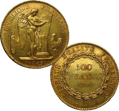 null 28- 100 Francs Génie. 1901 A. Paris. 10121 ex.TTB 850 / 1150 €