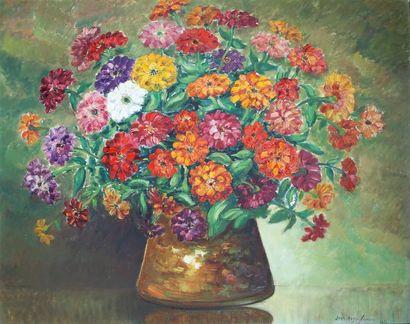 null SOURGEN Jean-Roger (1883-1978)

Vase de fleurs

Huile sur isorel signée et datée...