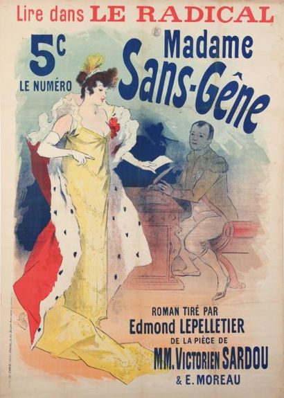 null Jules Chéret (1836-1932)Madame sans gèneAffiche, 1894, Imp. Chaix,124,5 x 88,5...