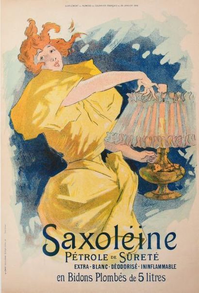 null Jules Chéret (1836-1932)SaxoliëneAffiche, 1896, Imp. Chaix,supp. du courrier...