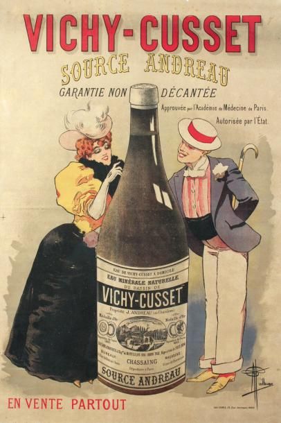 null Albert Guillaume (1873-1942)Vichy, CussetAffiche, 1895, Imp. Camis, 60 x 40,5...
