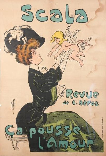 null Ferdinand Mifliez dit MISTI (1865-1922)Scala "Ca pousse l'amour"Affiche, 1905,...