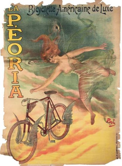 null PAL (Jean Paléologue) (1855-1942)La Bicyclette Américaine de luxe " la Péoria"Affiche,...
