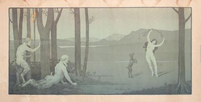 null Paul Berthon (1872–1909)Nymphe dansantLythographie, 1899,34 x 65,5 cm (moui...