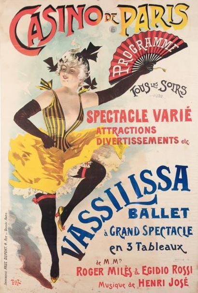 null PAL (Jean Paléologue) (1855-1942)Casino de Paris "Vassilissa"Affiche, 1890,...