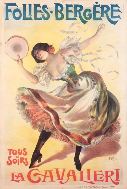 null PAL (Jean Paléologue) (1855-1942)Folie bergère "La cavallièri"Affiche, 1897,...