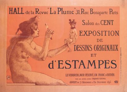 null Armand Rassenfosse (1862–1934)Salon des Cent "Expo. de dessins originaux"Affiche,...