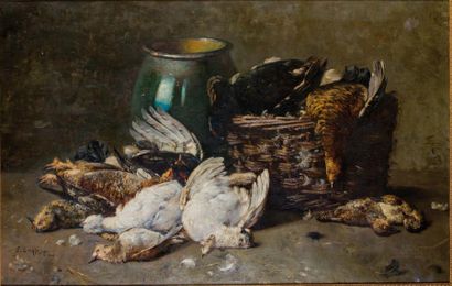 null EDWARD CHAPPEL (1859-1946) 

Nature morte au gibier

Huile sur toile, signée...