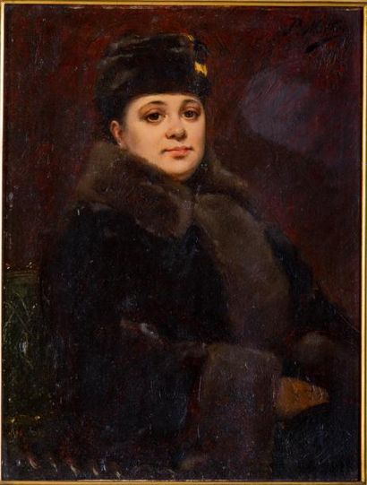 null PAUL MATHEY (1844-1929)

Portrait de femme à la fourrure,

Portrait d'homme...