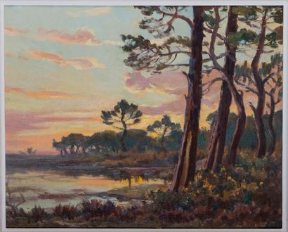 null ECOLE MODERNE

Les pins sur le bassin d’Arcachon

Huile sur panneau, 32 x 40...