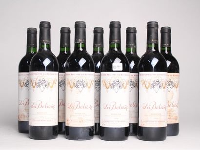 null La Belière (Baron Ph. De Rothschild) - 1996 Bordeaux - 9 blles 75 cl état étiquette...