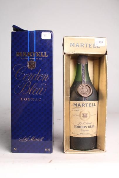 null Martell Cordon bleu 70cl réserve limitée n°DJ5356 Cognac - 1 blle Martell Cordon...