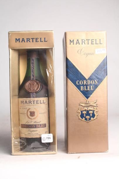 null Martell Cordon bleu 70cl réserve limitée n°FU9284 Cognac - 1 blle Martell Cordon...