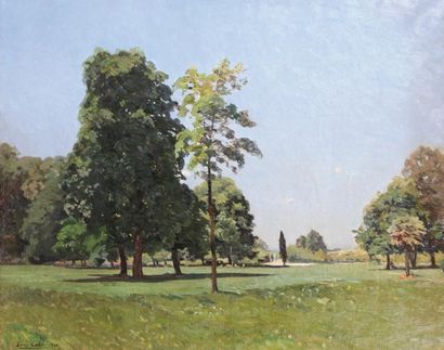 null LOUIS-ALEXANDRE CABIÉ (1854-1939)

Le parc bordelais

Huile sur toile, signée...