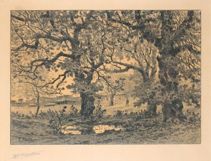 EDMOND FONTAN (Bordeaux 1854-1929)

L’Airial

Lithographie...