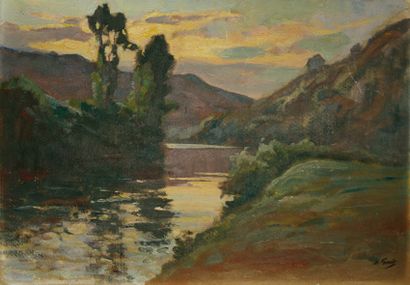 null MARIUS GUEIT (1877-1956)

Paysage à la rivière

Huile sur carton, signé en bas...