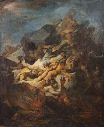 null Michel-François DANDRE BARDON (1700- 1783)

La Chute des Titans 

Toile d'origine...