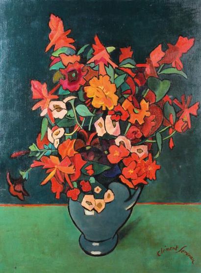 null CLEMENT-SERVEAU (1886-1972)

Bouquet

Huile sur toile, signée en bas à droite....