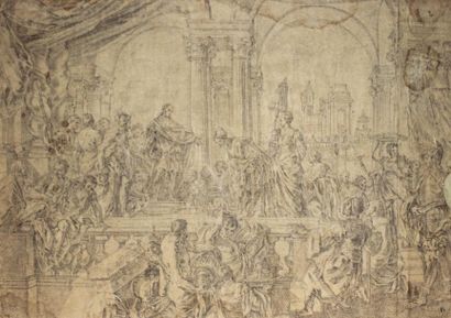 null Ecole FRANÇAISE vers 1700 

Scènes de l’histoire ancienne

Crayon noir

43,5...