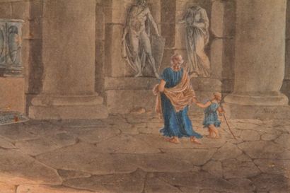 null VICTOR-JEAN NICOLLE (1754-1826) 

« vues de la Rome Antique animées »

Plume...