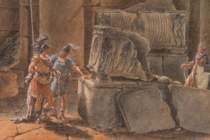 null VICTOR-JEAN NICOLLE (1754-1826) 

« vues de la Rome Antique animées »

Plume...