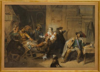 null Jean-Baptiste MADOU (1796-1877)

Scène de taverne

Aquarelle et gouache, signée...