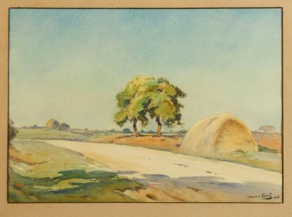 null Louis-Marius GUEIT (1877-1956)

La route et paysage

Deux aquarelles formant...