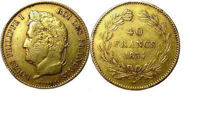 Louis Philippe. 40 Francs 1834 A. Gad.1106....