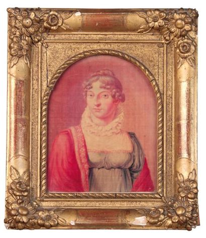 null PANNEAU DE VELOURS GRÉGOIREreprésentant Marie-Thérèse de France (1778-1851)duchesse...