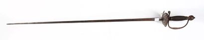 null Epée de cour, 

monture en fer à coquille ajourée, sans fourreau

XVIIIème siècle

150/200...