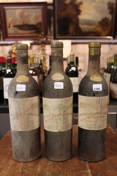 null Château Dauphiné Rondillon 1952 Loupiac - 1 blle 

Château Dauphiné Rondillon...