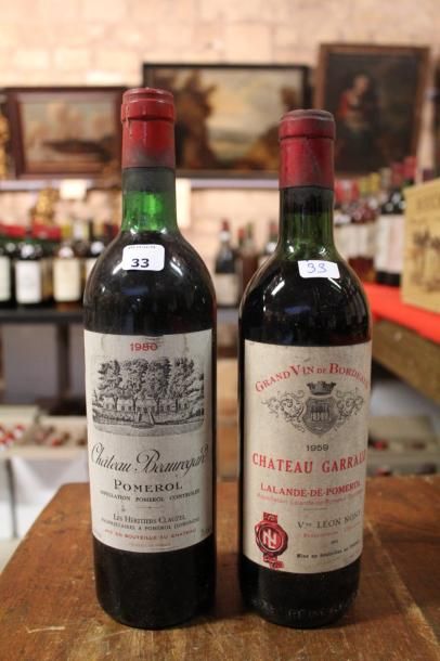 null Château Garraud 1959 Lalande de Pomerol - 1 blle 

Château Beauregard 1980 Pomerol...