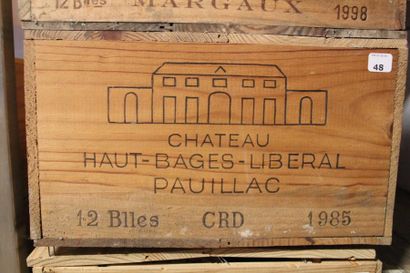 null Château Haut-Bages Libéral 1985 Pauillac - 12 blles