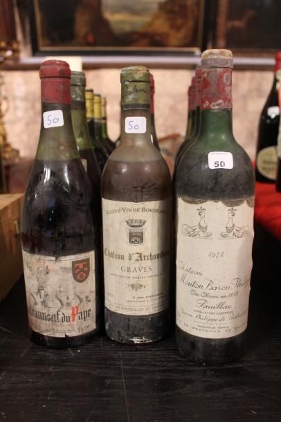 null Château Bourgneuf 1966 Pomerol - 2 blles 

Château Archambaud 1972 Graves (blanc)...