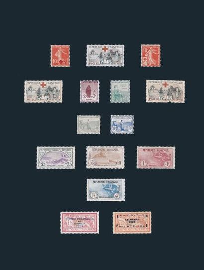 null FRANCE

BF n°3*, petit clair en marge 

mais timbres 348/ 351** (C : 400)

80/90...