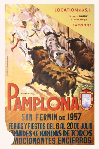 null PAMPLONA SAN FERMIN de 1957

	Grandes corridas de toros y Emocionantes encierros

	Ill....