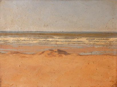 null Jules POLLET (1870-1941)MarinesTrois huiles sur carton, l’une signée en bas...