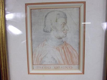 null Ecole italienne XVI° 

	Portrait présumé de Paolo Orsino

	(assassiné en 1502...