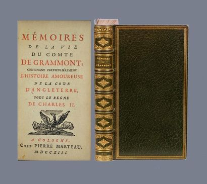  [HAMILTON (Antoine)] 
Mémoires de la vie du comte de Grammont ; contenant particulièrement...