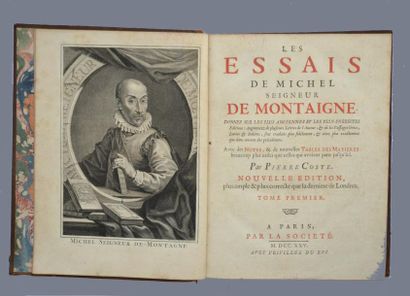 null MONTAIGNE (Michel de)

Les Essais de Michel, seigneur de Montaigne donnez sur...