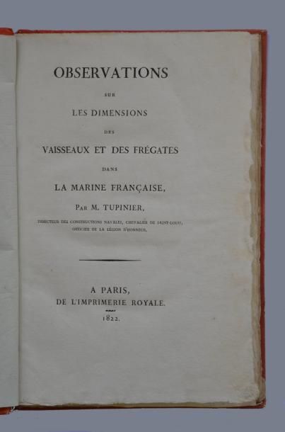 null TUPINIER (Jean-Marguerite)

Observations sur les dimensions des vaisseaux et...