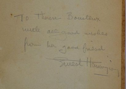 null AUTOGRAPHE

HEMINGWAY (Ernest)

Les vertes collines d’Afrique. Traduit de l’anglais...