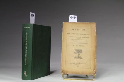 null RENOUARD (Ant. Aug.) : Annales de l’Imprimerie des Estienne ou histoire de la...
