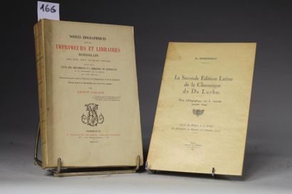 null LABADIE (Ernest) : Notices Bibliographiques sur les Imprimeurs et Libraires...