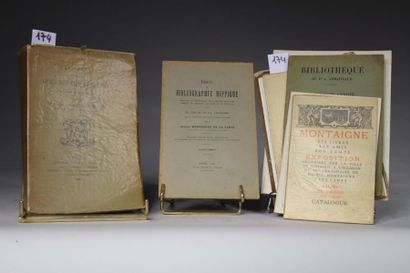 null MONTAIGNE : - Bibliothèque de Bordeaux : les Essais de Montaigne. Bibl. de Bordeaux,...