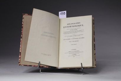 null PERCHERON (A.) : Bibliographie Entomologique ... Paris, Baillière, 1837. 2 tomes...