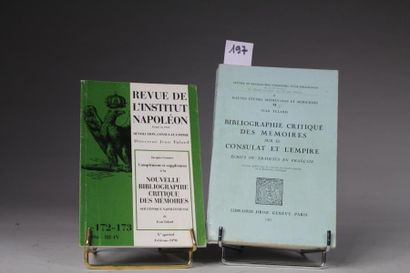 null TULARD (Jean) : Bibliographie Critique ds Mémoires sur le Consulat et l’Empire...
